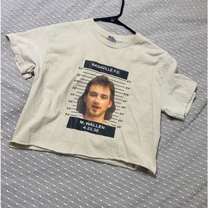 Morgan Wallen Mugshot Croptop